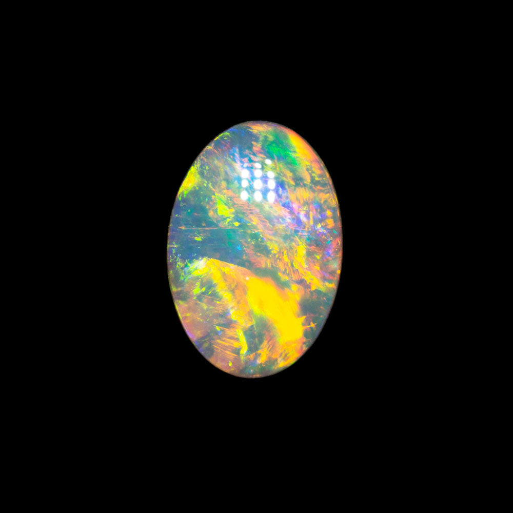 Australian 0.59 ct crystal opal 8.2x5.4x2.1mm | Black Opal Direct