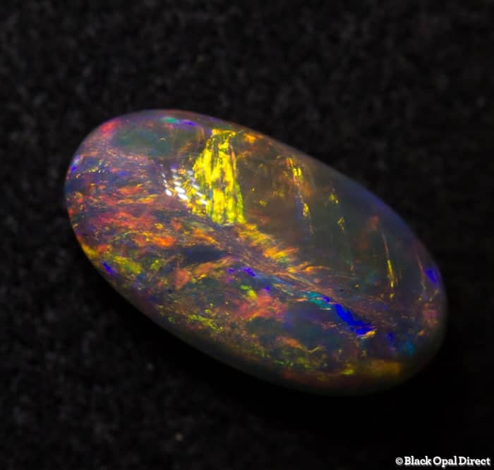0.59 ct dark crystal opal 8x4x3mm