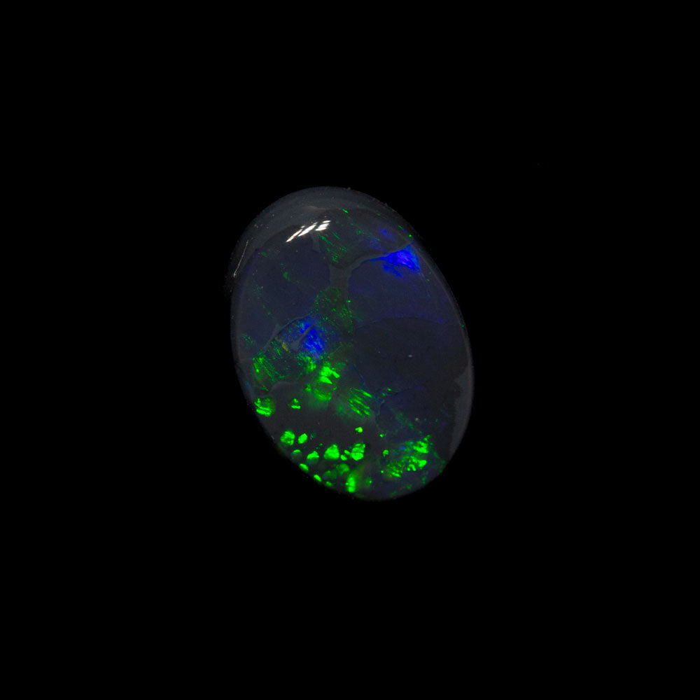 0.60 ct black opal 7x5.3x2.2mm