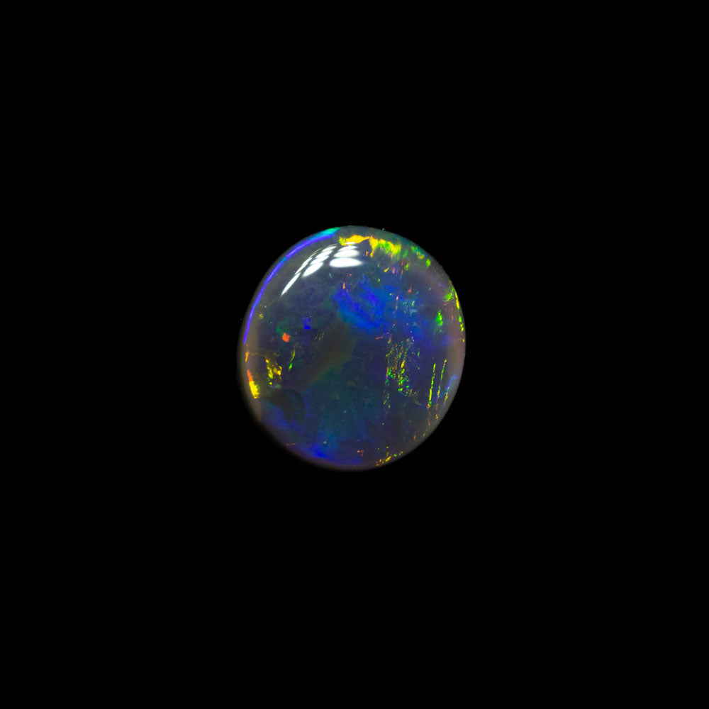 0.60 ct black opal 6.1x5.5x2.5mm