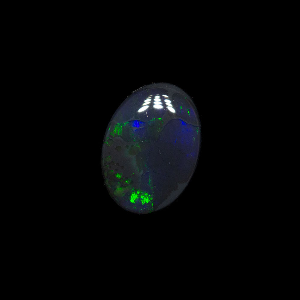 0.60 ct black opal 7x5.3x2.2mm