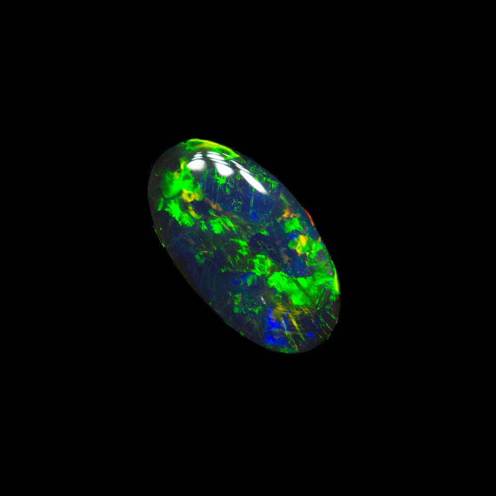 0.61 ct black opal 8x4.5x2.3mm