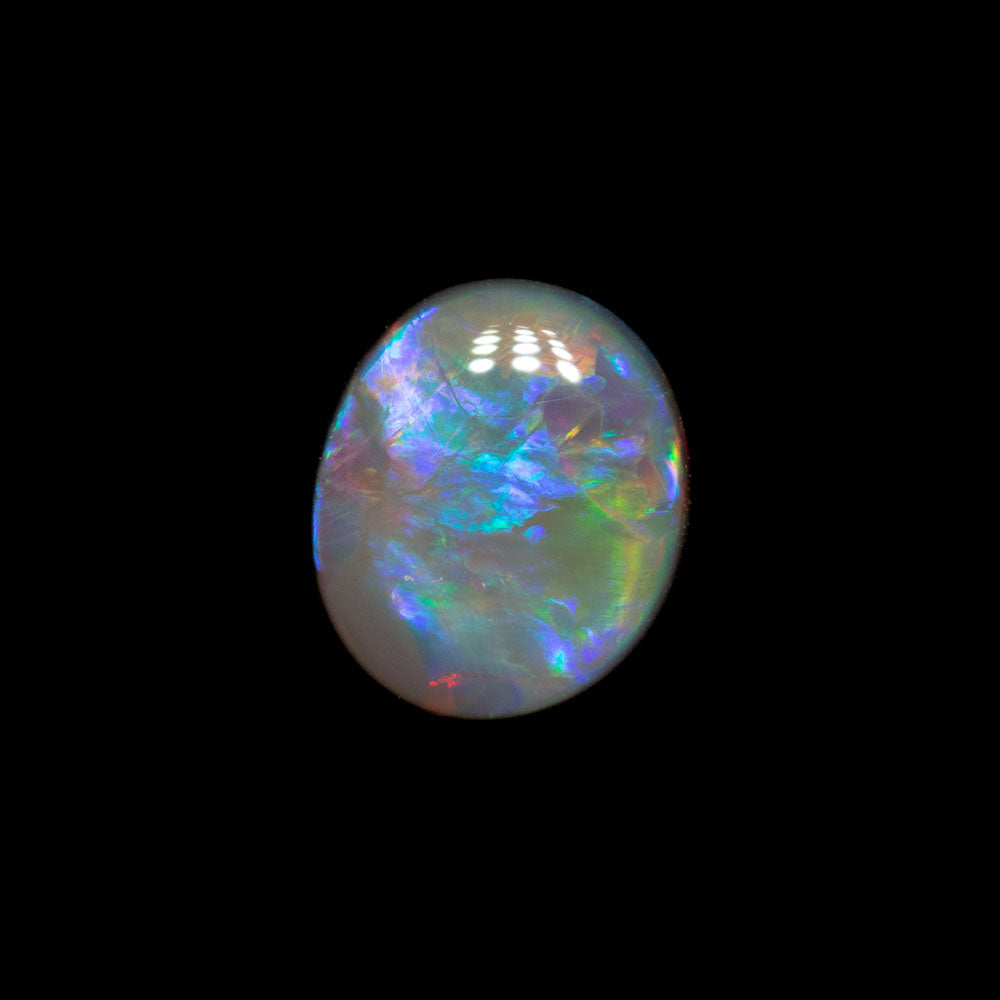 0.61 ct dark opal 6.7x5.8x2.2mm
