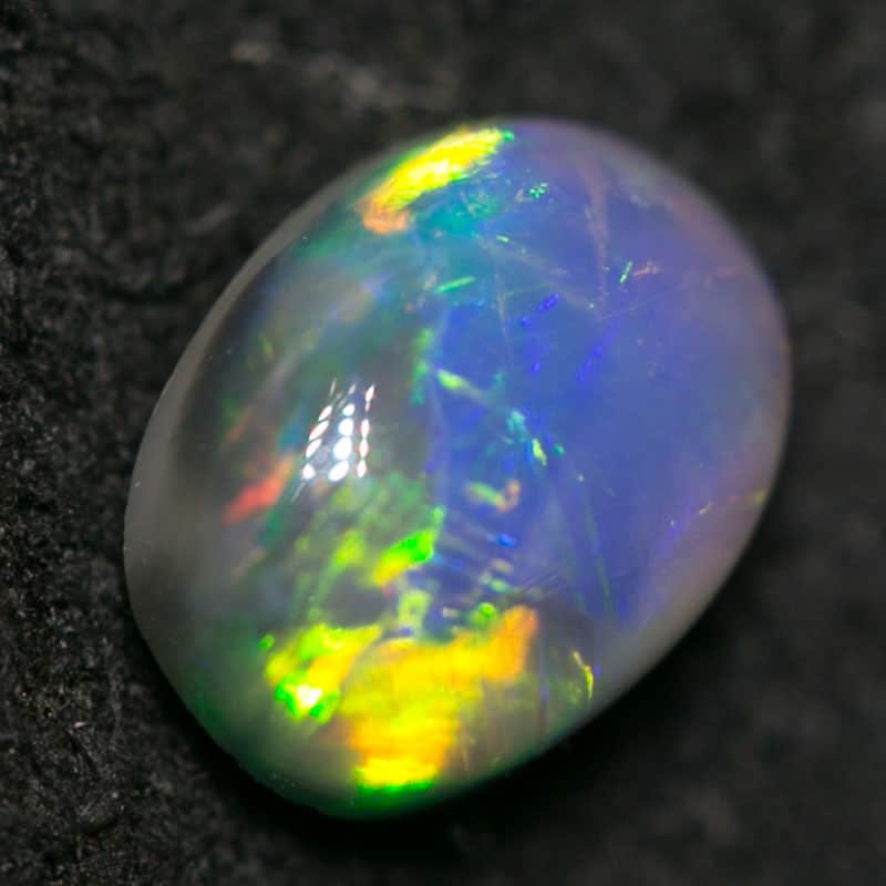 0.61 ct black opal 6x4x3mm