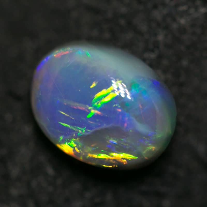 0.61 ct black opal 6x4x3mm