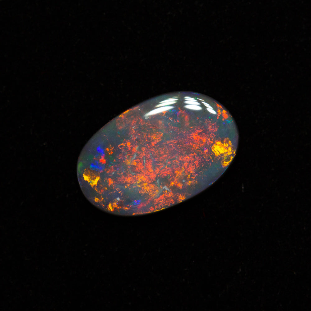 0.62 ct black opal 9.2x6x1.6mm