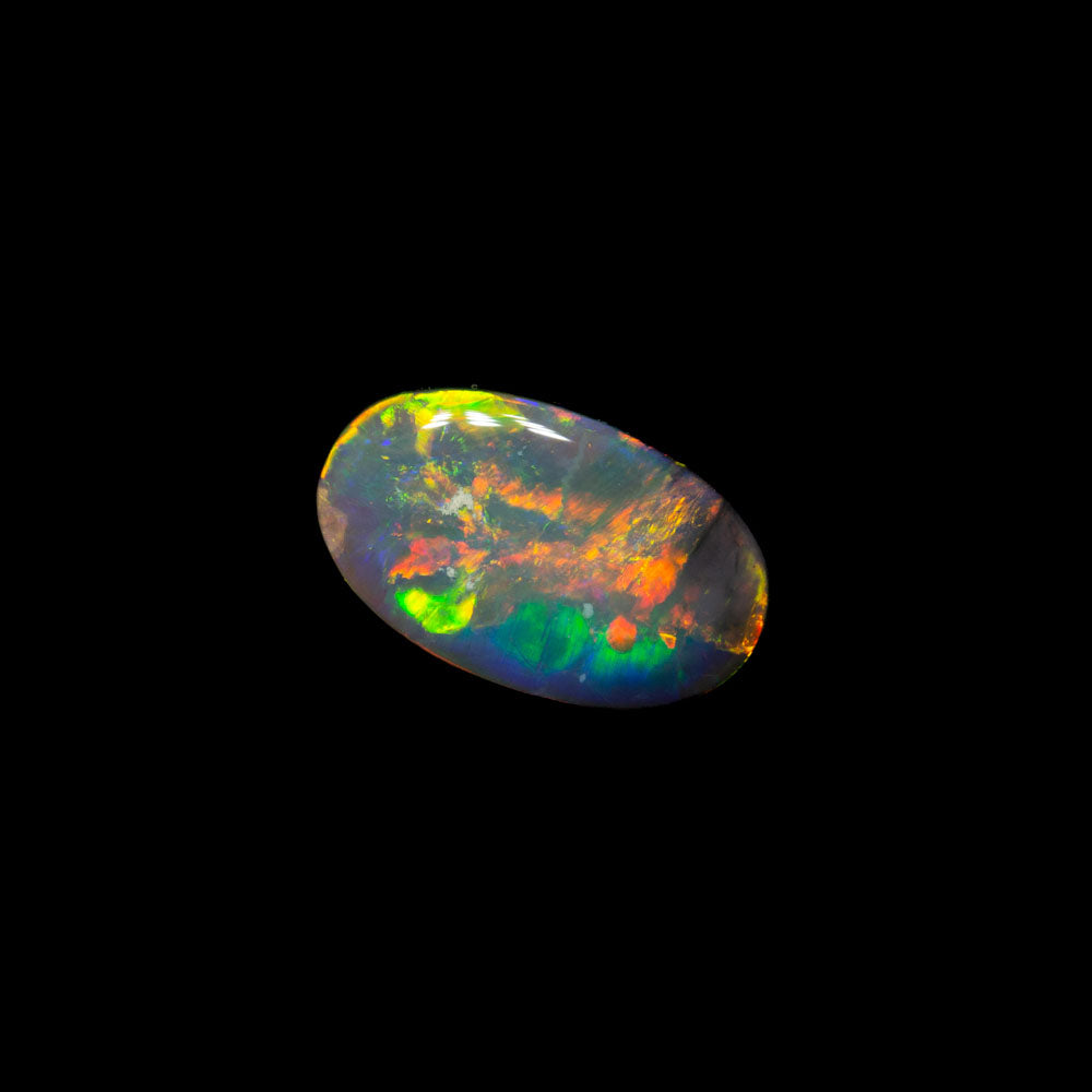 0.62 ct dark opal 8.1x4.8x2.3mm
