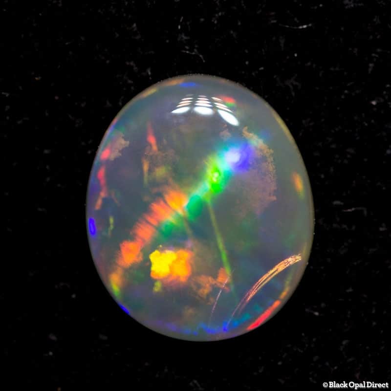 0.62ct cats eye pattern crystal opal