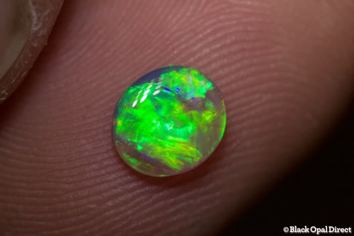 0.62 ct gem creen crystal opal 7x6x2mm