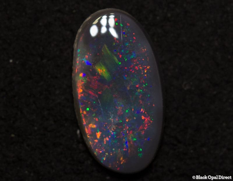 0.62 ct black opal 9x5x2mm