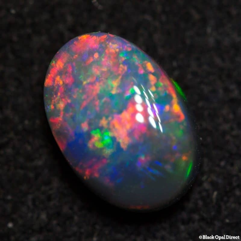 0.63 ct black opal 6x4x2.5mm