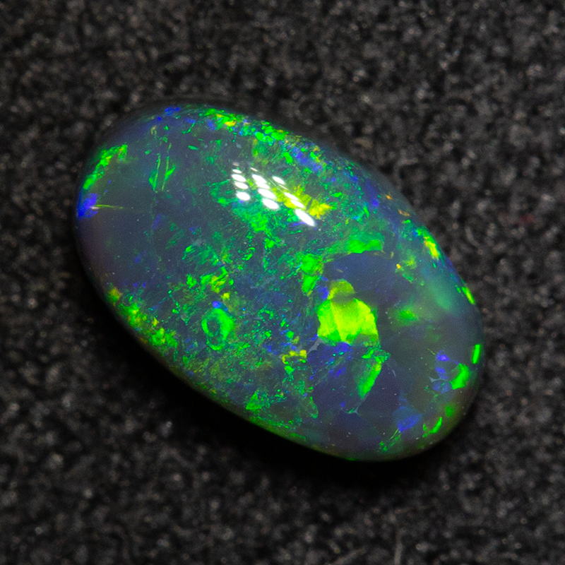 0.64 ct black opal 7.1x4.5x3.1mm