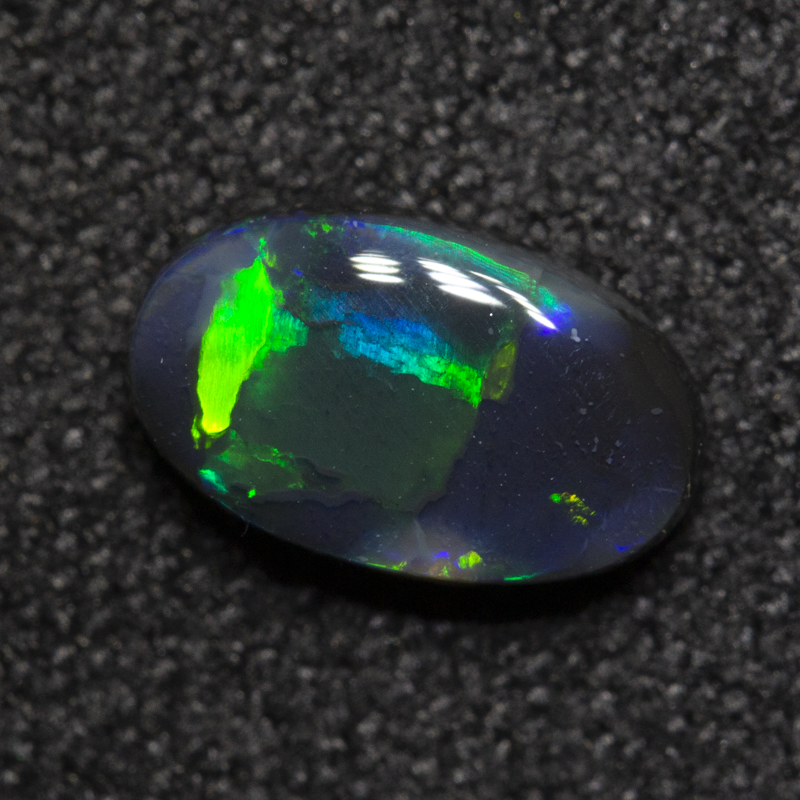 0.66 ct black opal 7.7x4.7x2.5mm