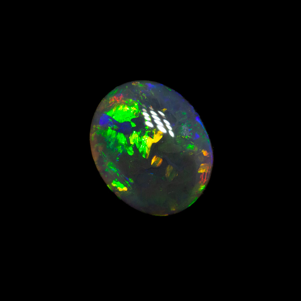 0.66 ct black opal 6.7x5.5x2.8mm
