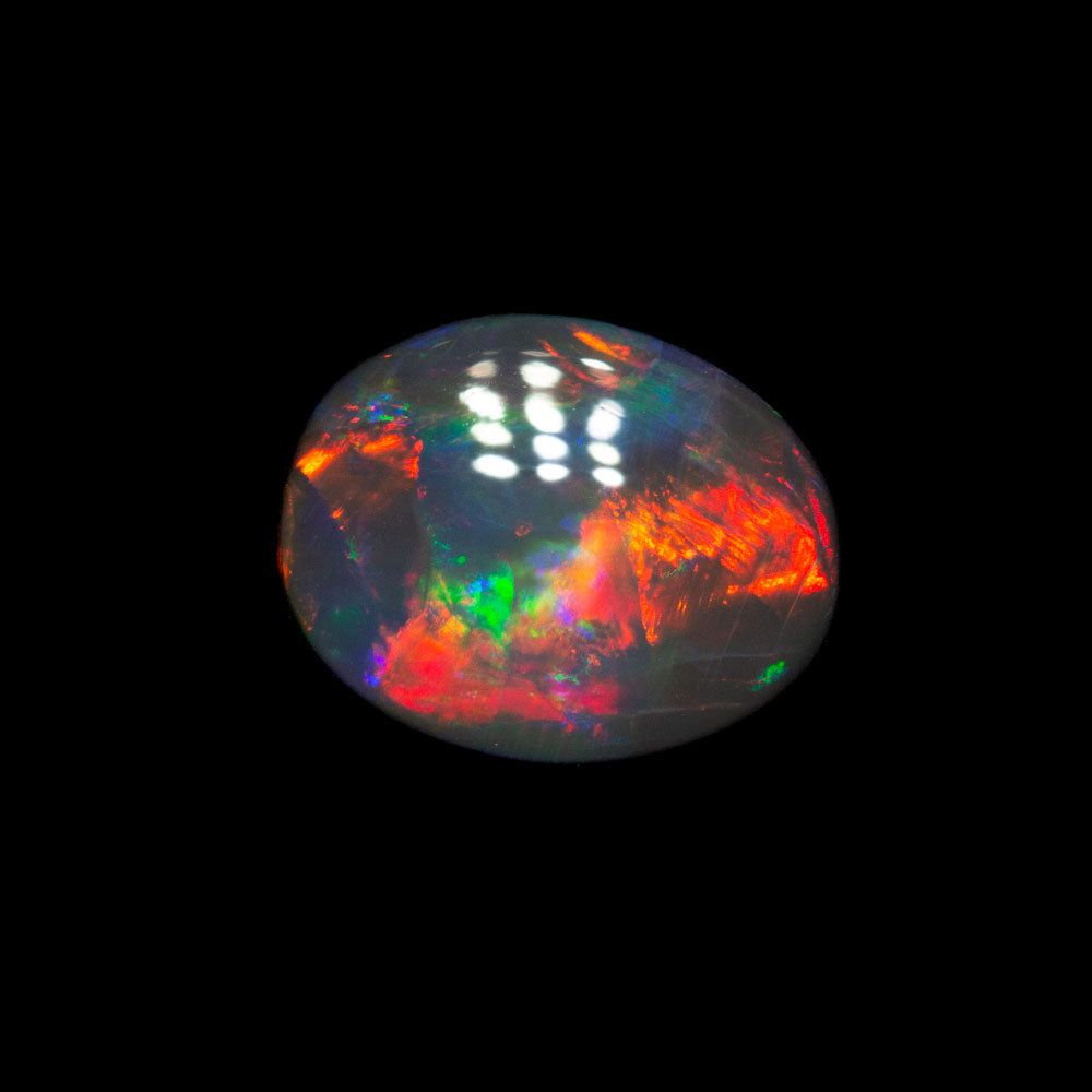 0.66 ct black opal 7.1x5.7x2.4mm