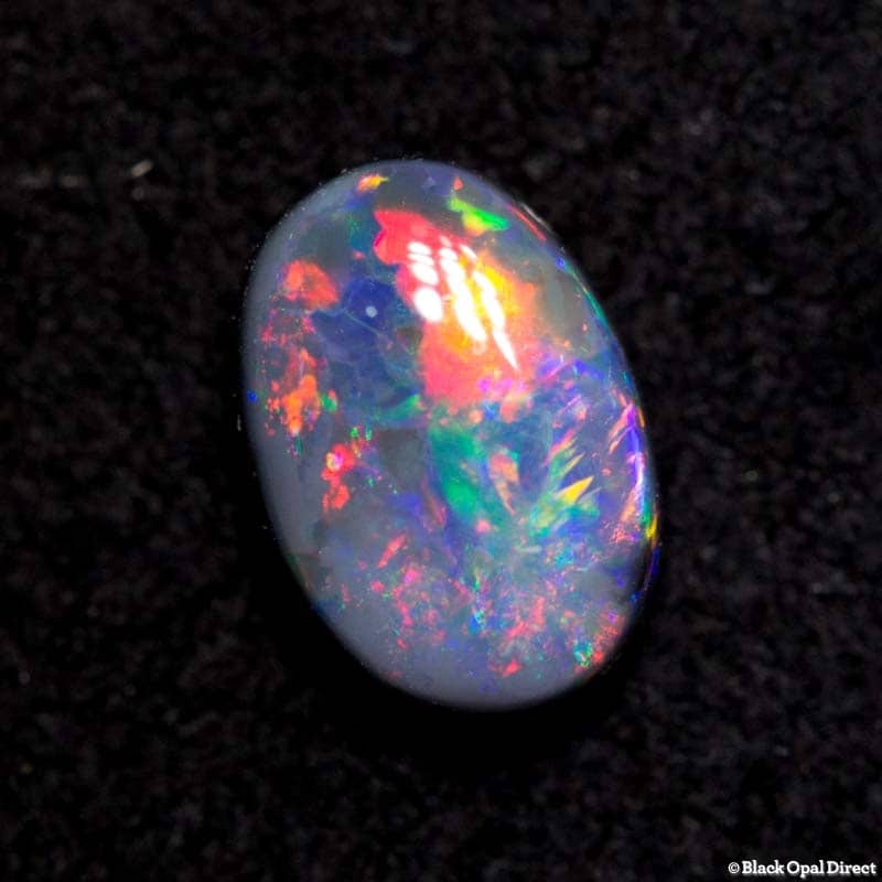 0.66 ct black opal 6.8x4.5x2.9mm