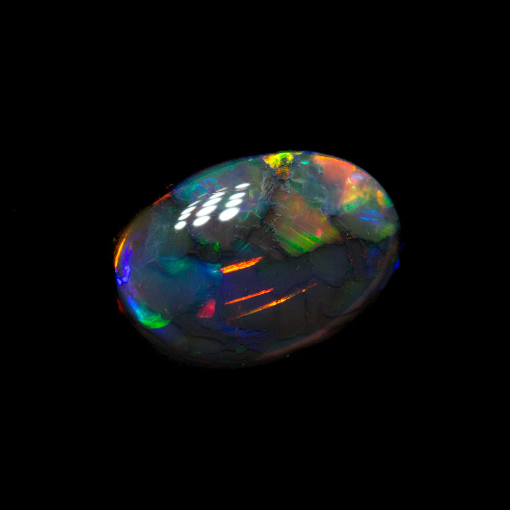 0.67 ct black opal 7.7x5.4x2.5mm