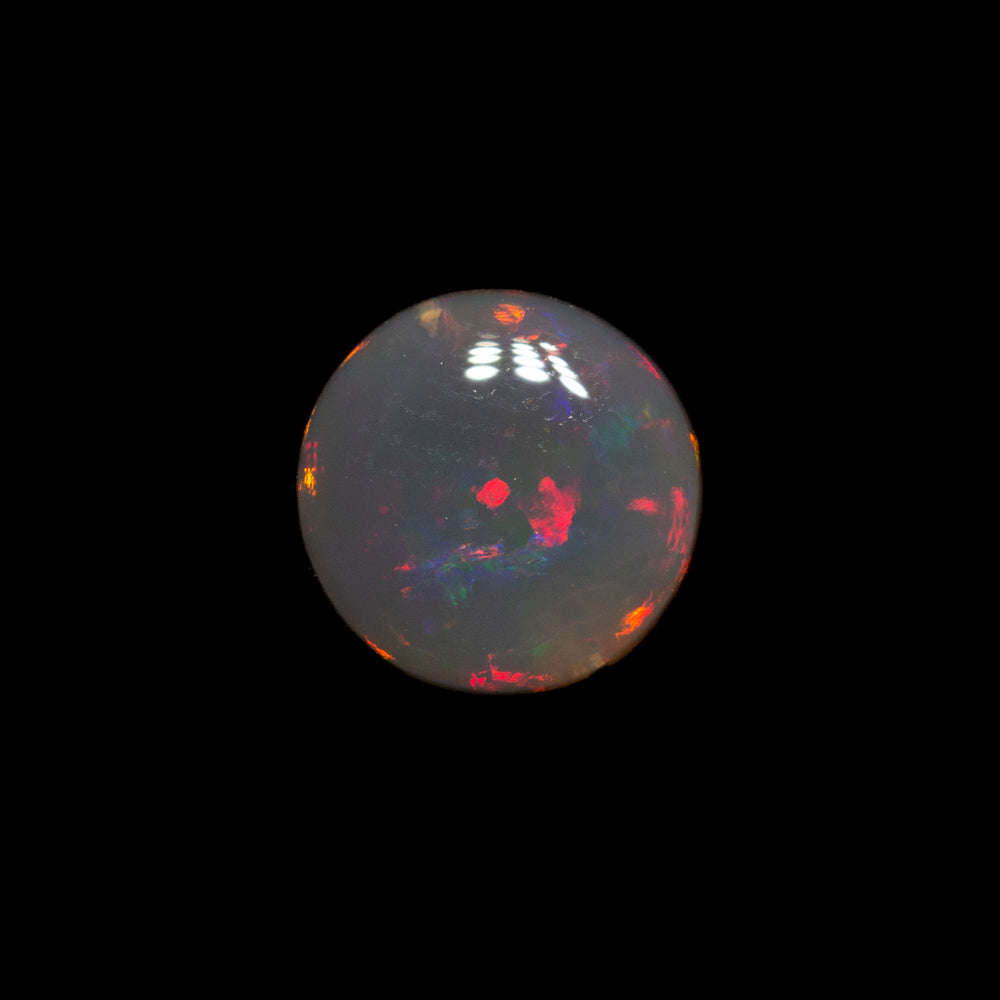 0.68 ct black opal 6x6x2.8mm