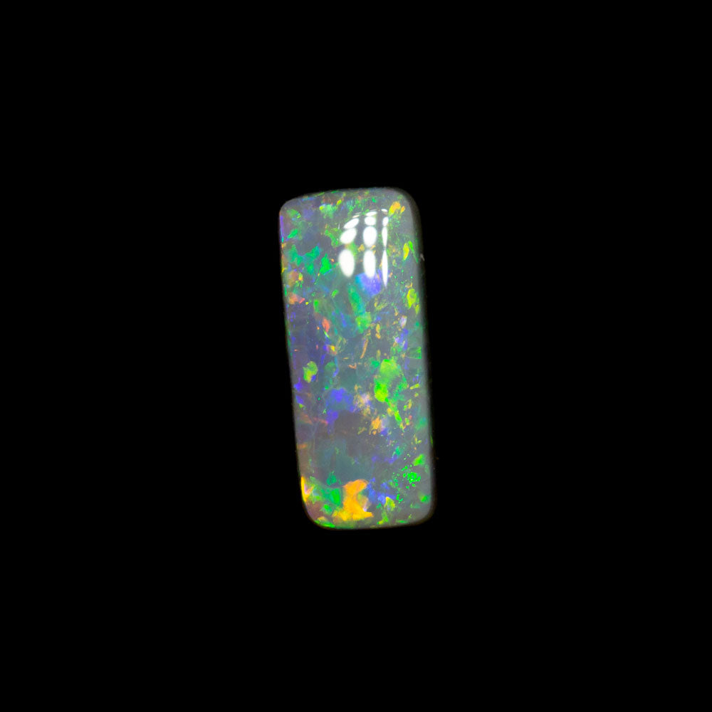 0.69 ct white opal 8.4x3.6x2.5mm