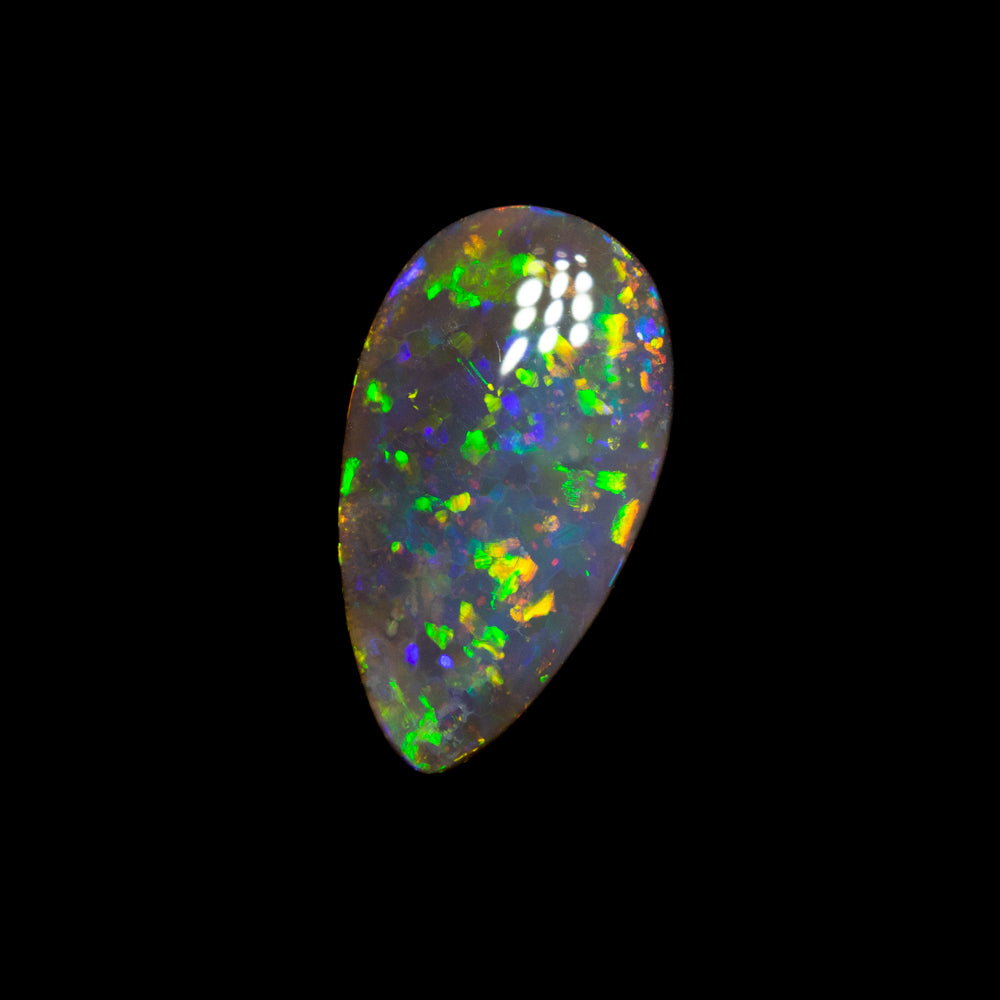 0.69 ct dark opal 9.2x5.1x2.2mm