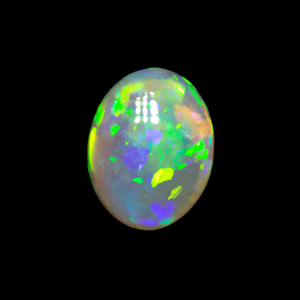 0.70 ct dark crystal opal 7.7x6x2.5mm