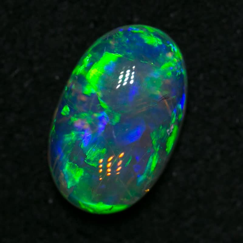 0.70 ct gem double sided crystal opal 7.5x4.5x3mm
