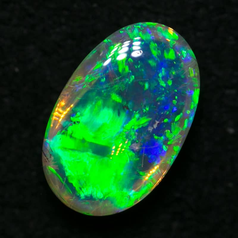 0.70 ct gem double sided crystal opal 7.5x4.5x3mm