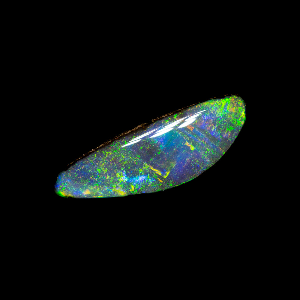0.72 ct boulder opal 11x3.8x2.4mm