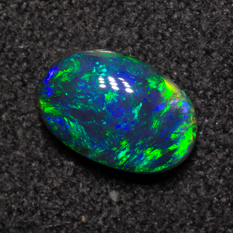 0.73 ct black opal 7.4x4.9x2.9mm