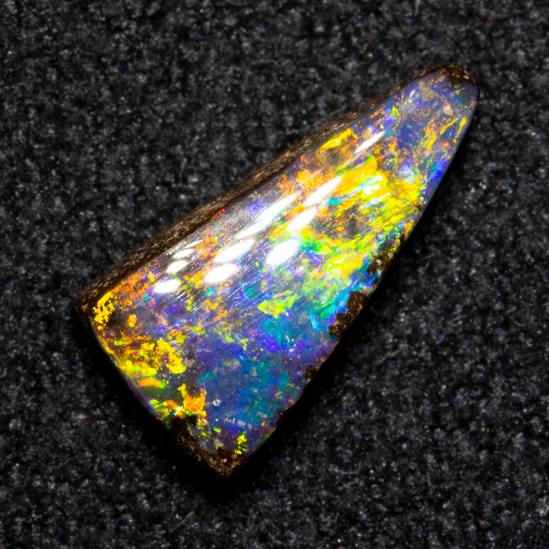 0.73 ct boulder opal 8.6x4.3x2.3mm