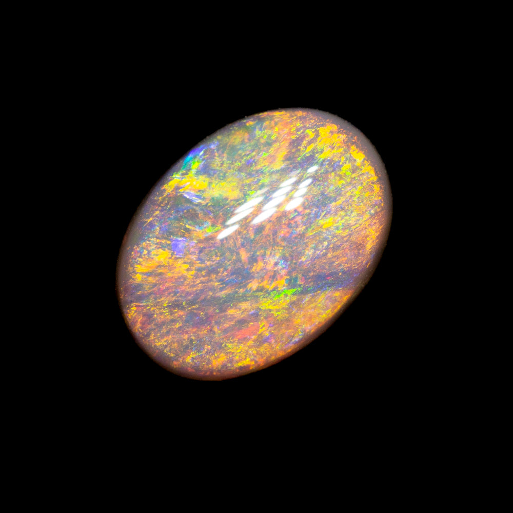 0.73 ct dark opal 7.4x5.4x2.9mm