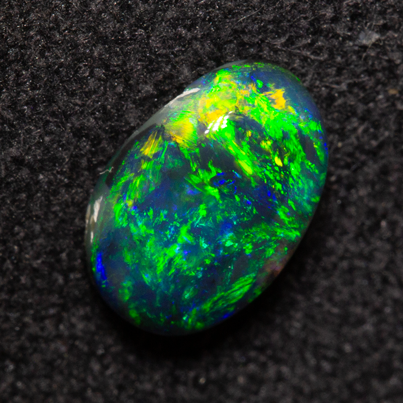 0.73 ct black opal 7.4x4.9x2.9mm
