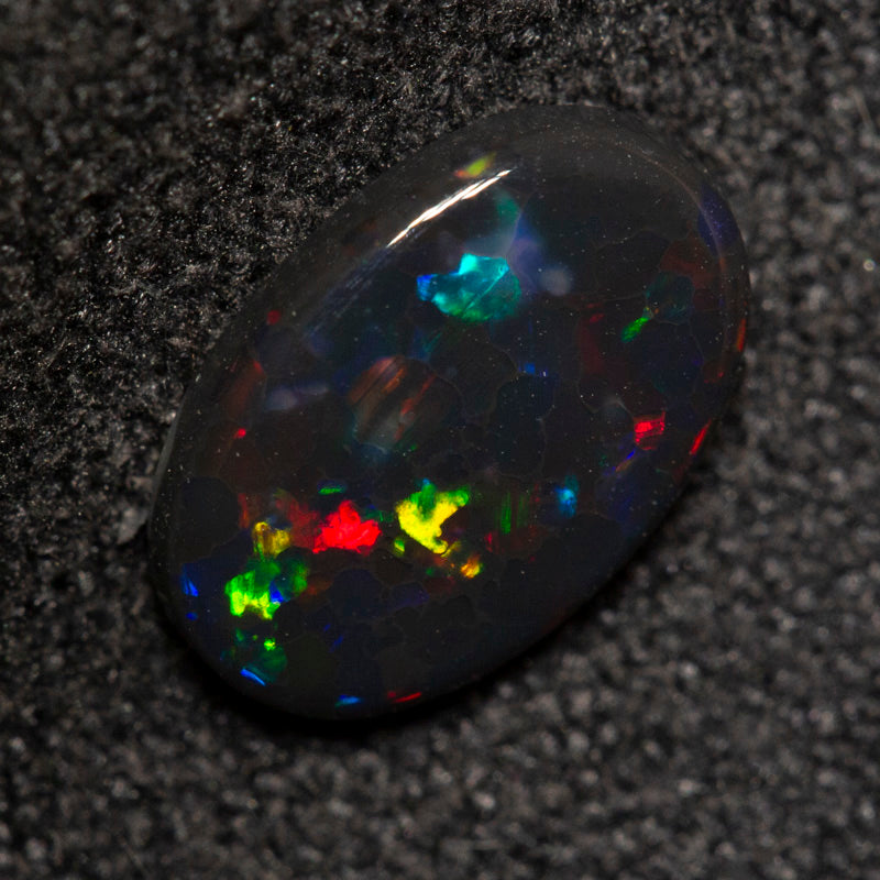 0.74 ct black opal 8.8x5.8x2.1mm