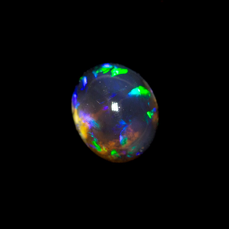 0.75 ct black opal 6.3x5.3x4mm