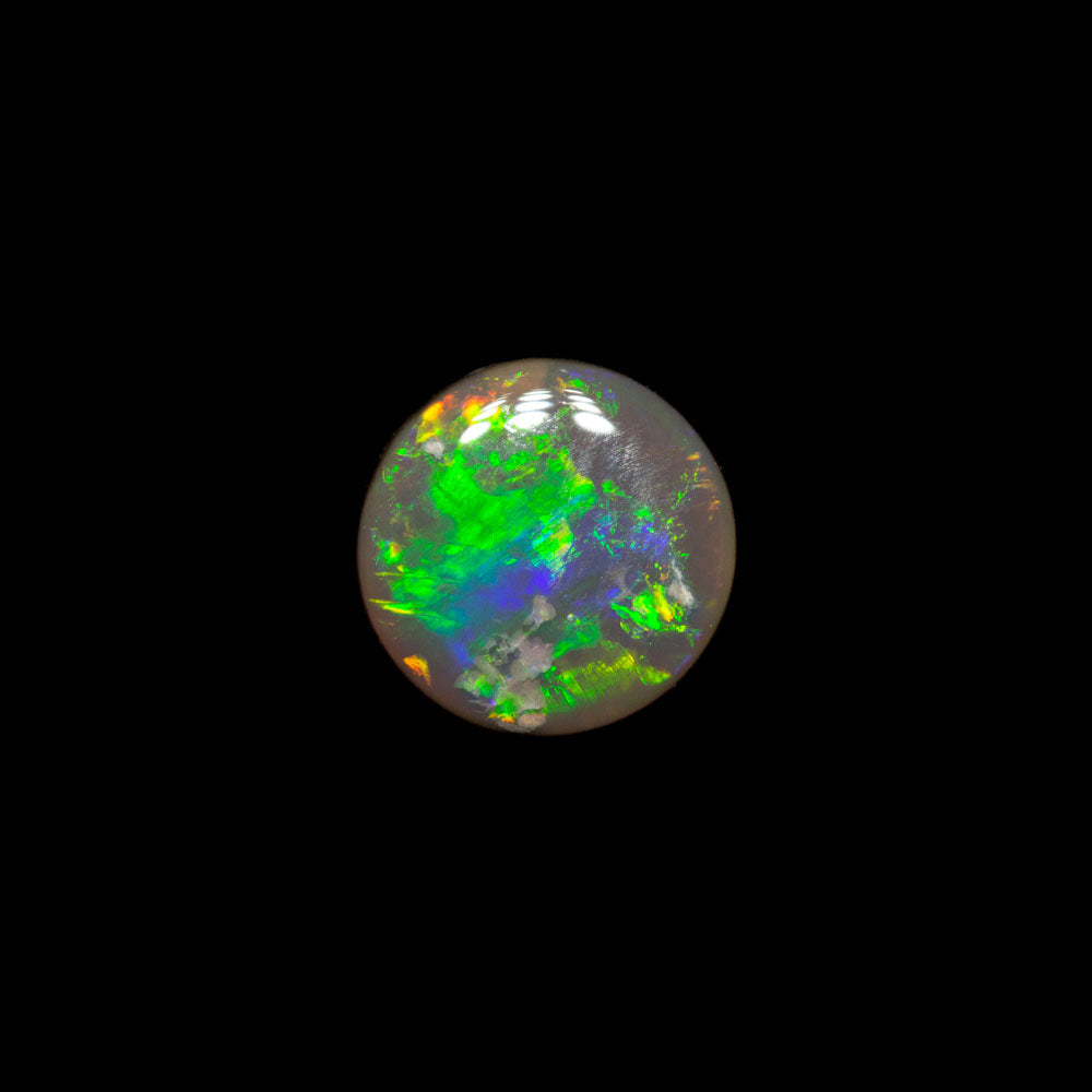 0.78 ct dark opal 6.5x6.4x2.5mm