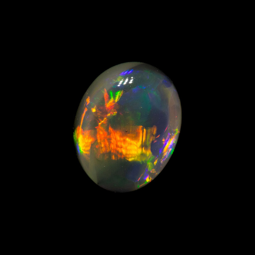 0.78 ct dark opal 7x5.6x3mm