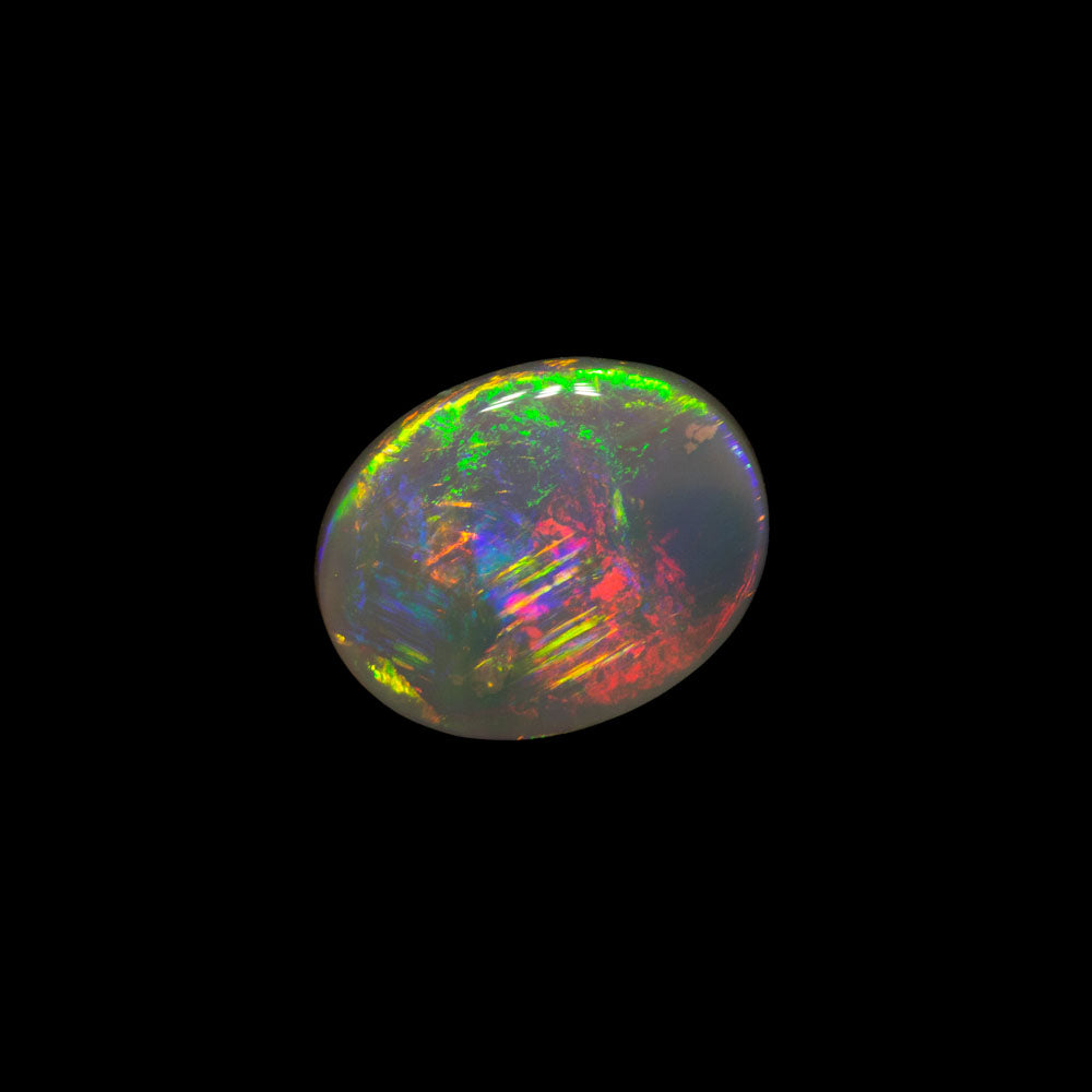 0.79 ct dark crystal opal 7.8x6.2x2.4mm