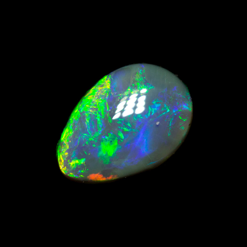 0.79 ct black crystal opal 7.7x5.3x3mm