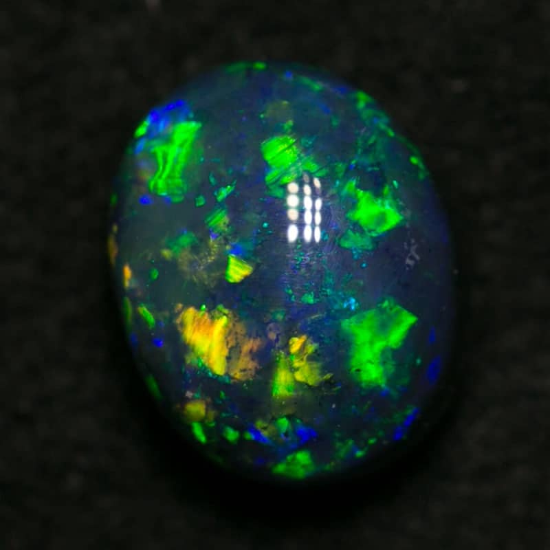 0.79 ct gem black opal 6x5x4mm