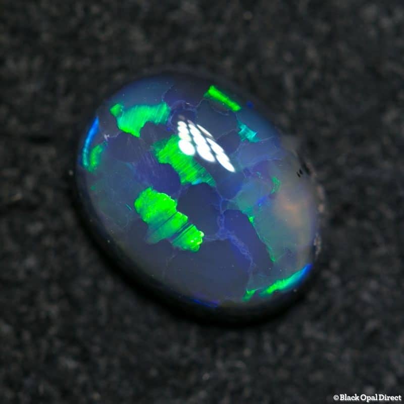 0.80 ct black opal 7x5x2.5mm