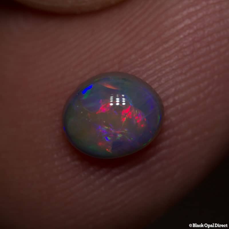 0.80 ct semi black opal 6x5x3mm