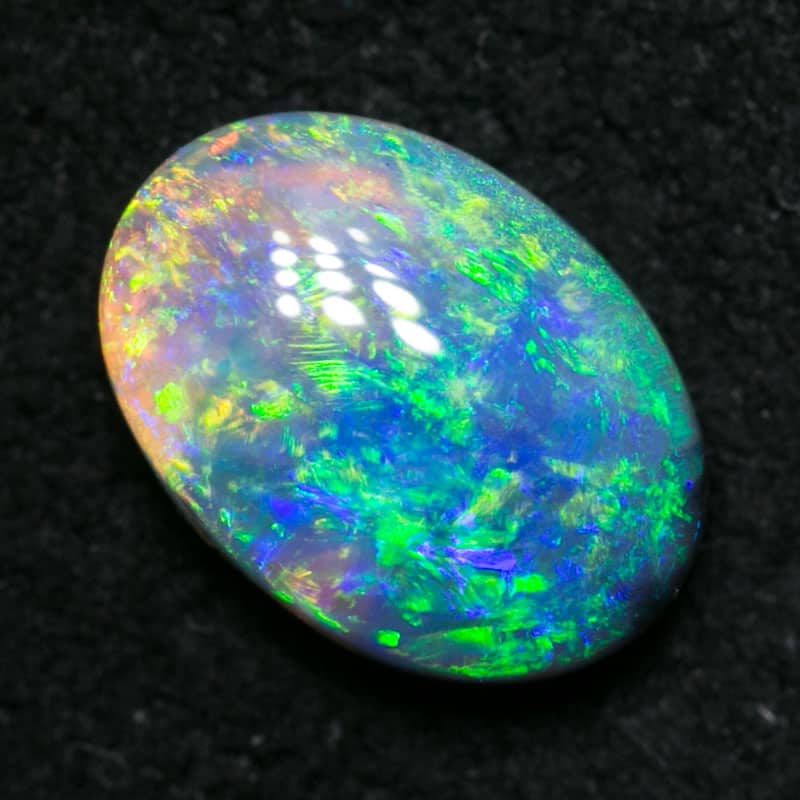 0.82 ct dark opal 8x5.5x3mm