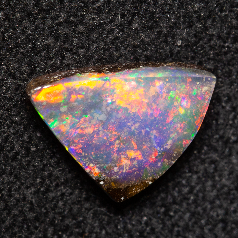 0.83 ct boulder opal 8.3x5.6x2.4mm