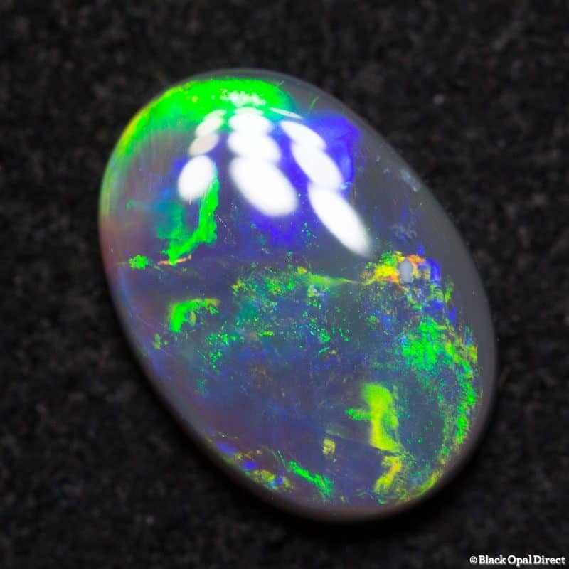0.84 ct dark opal 8.5x6x2mm