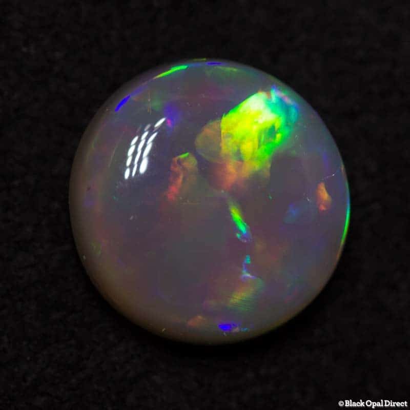 0.85 ct light opal 6.5mm round x3mm