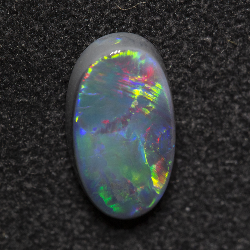 0.86 ct black opal 9x5.1x2.3mm