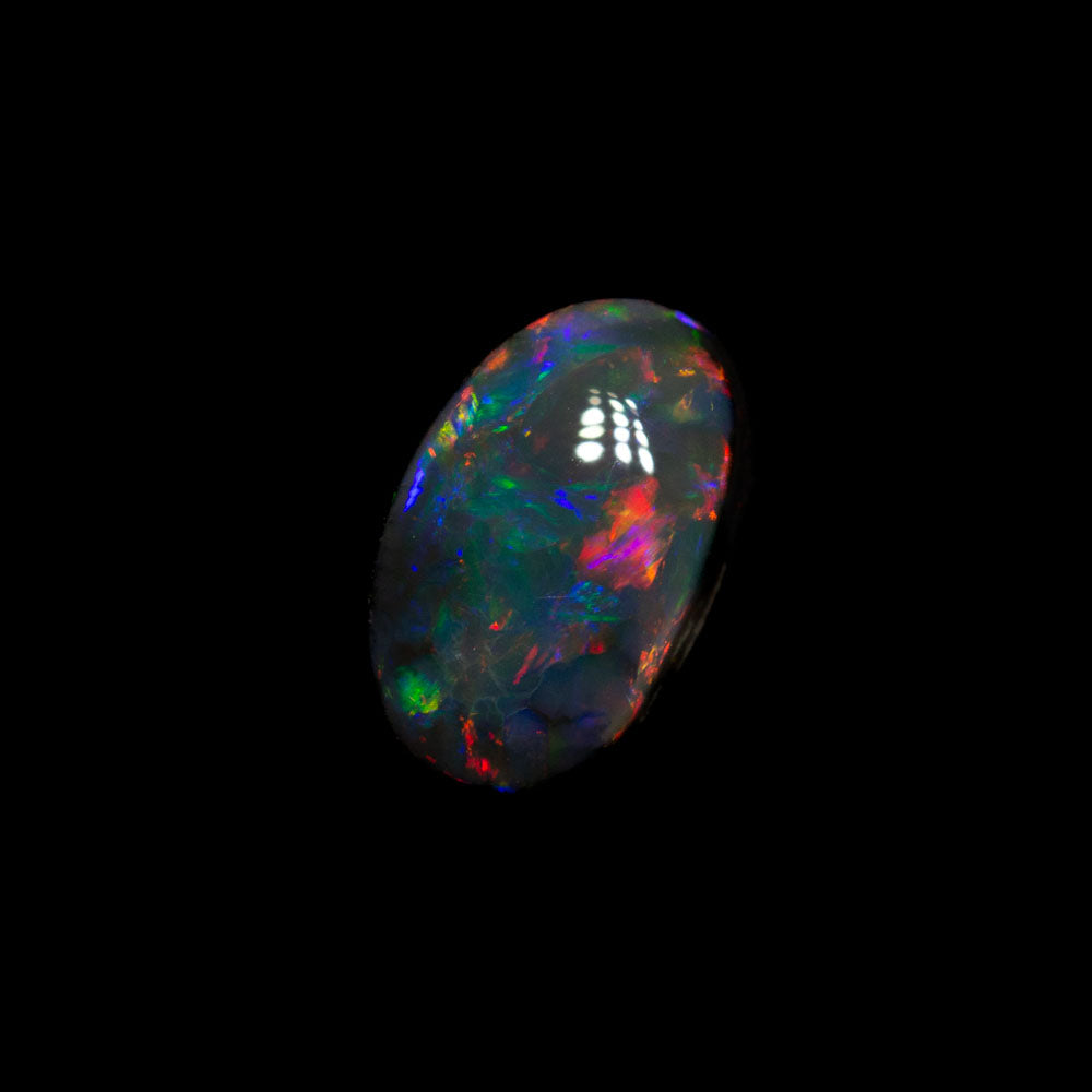 0.86 ct black opal 7.8x4.9x3.3mm