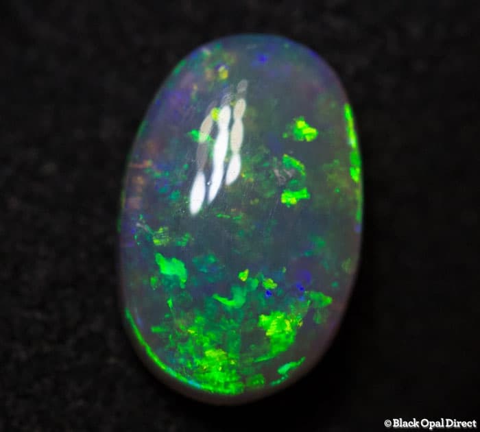 0.86 ct semi black opal 9x6x3