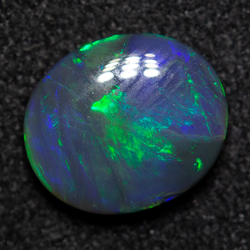 0.89 ct black opal treasure box
