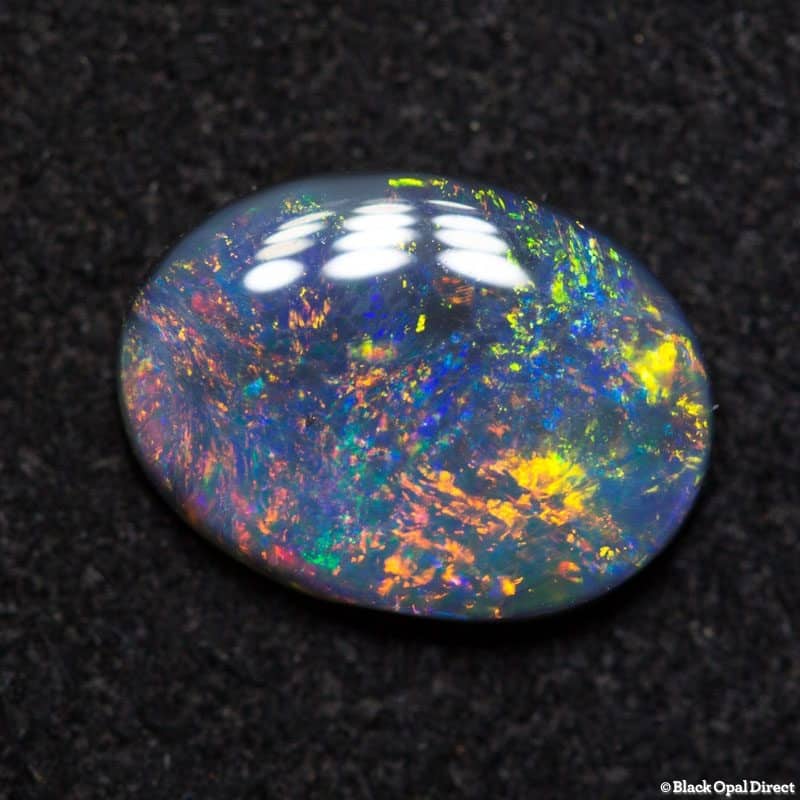 0.89 ct dark opal 8.5x6x2mm